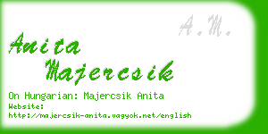 anita majercsik business card